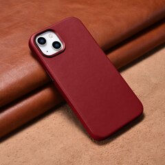 Чехол iCarer Leather для iPhone 14 Plus, красный (совместим с MagSafe) цена и информация | Чехлы для телефонов | kaup24.ee