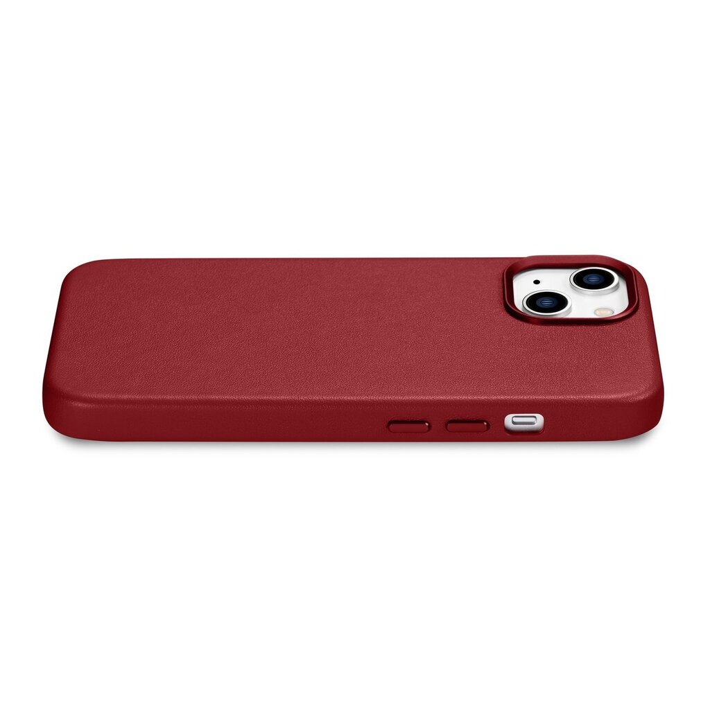 iCarer Leather iPhone 14 Plus red (MagSafe compatible) hind ja info | Telefoni kaaned, ümbrised | kaup24.ee