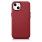 iCarer Leather iPhone 14 Plus red (MagSafe compatible) hind ja info | Telefoni kaaned, ümbrised | kaup24.ee