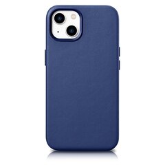 iCarer Leather iPhone 14 Plus blue (MagSafe compatible) hind ja info | Telefoni kaaned, ümbrised | kaup24.ee