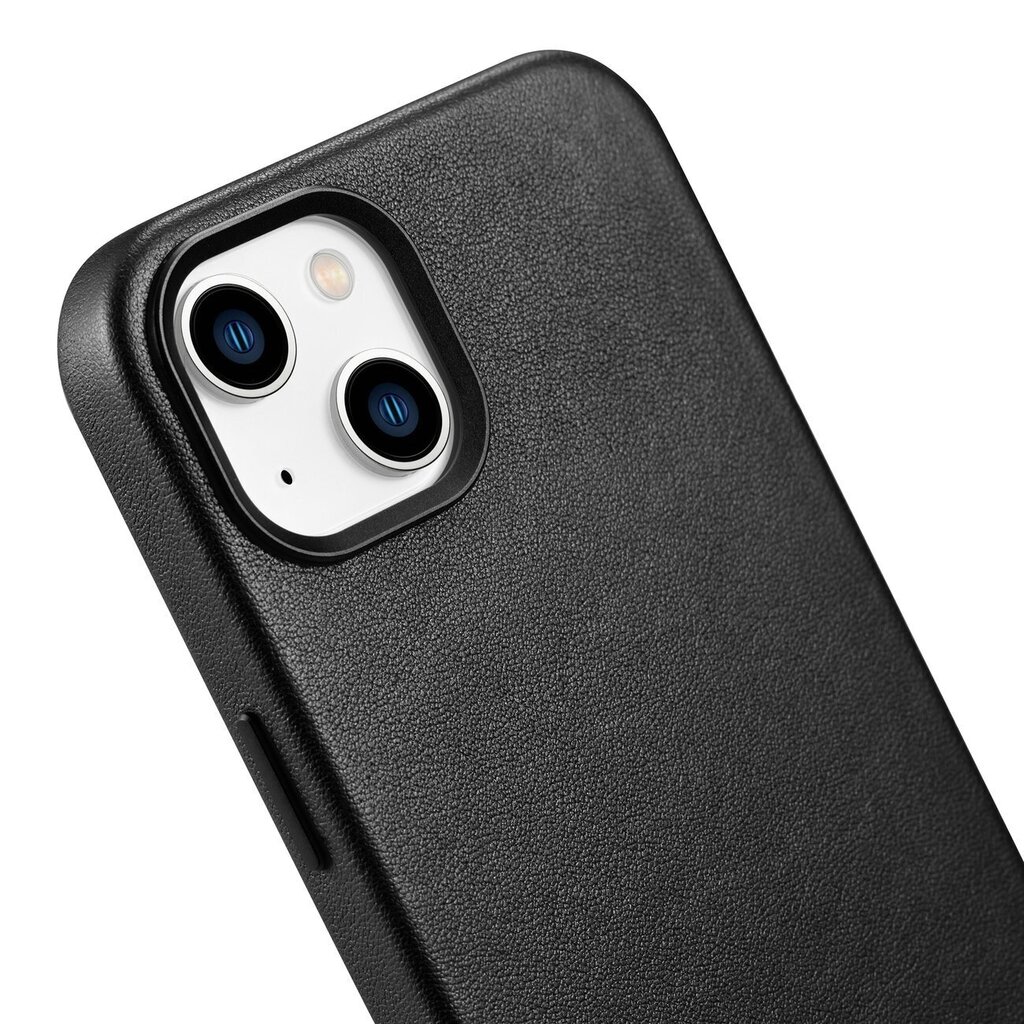 iCarer Leather iPhone 14 Plus black (MagSafe compatible) цена и информация | Telefoni kaaned, ümbrised | kaup24.ee