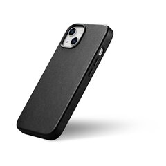 iCarer Leather iPhone 14 Plus black (MagSafe compatible) цена и информация | Чехлы для телефонов | kaup24.ee