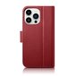 iCarer 2in1 iPhone 14 Pro Max Leather Flip Anti-RFID red (WMI14220728-RD) hind ja info | Telefoni kaaned, ümbrised | kaup24.ee