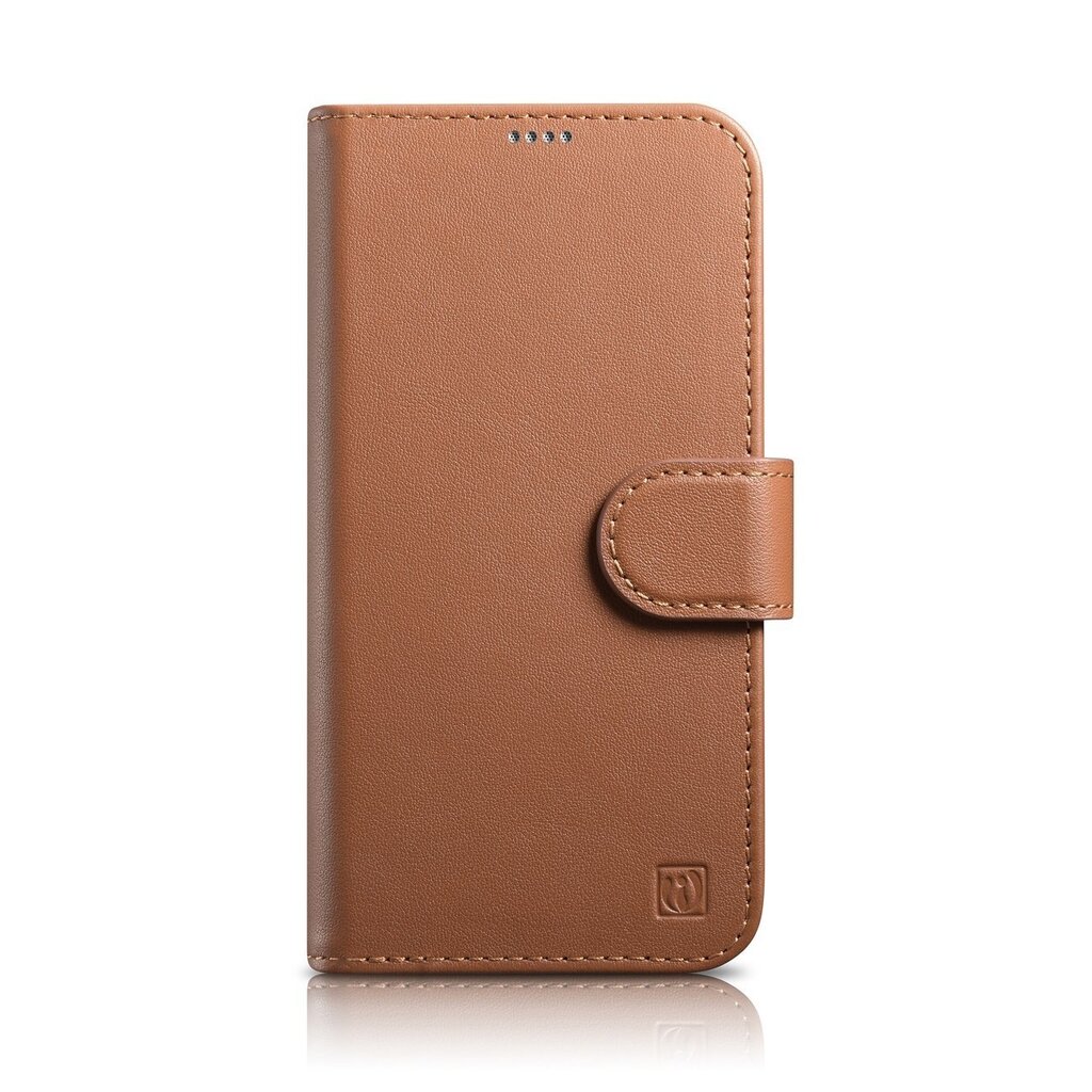 iCarer 2in1 iPhone 14 Pro Max Leather Flip Anti-RFID Brown (WMI14220728-BN) цена и информация | Telefoni kaaned, ümbrised | kaup24.ee