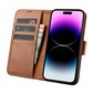 iCarer 2in1 iPhone 14 Pro FlipAnti-RFID Brown (WMI14220726-BN) цена и информация | Telefoni kaaned, ümbrised | kaup24.ee