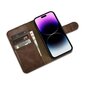 iCarer 2in1 iPhone 14 Pro FlipAnti-RFID Brown (WMI14220722-BN) цена и информация | Telefoni kaaned, ümbrised | kaup24.ee