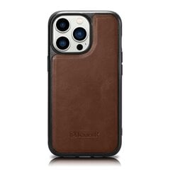 iCarer Leather iPhone 14 Pro Max (MagSafe compatible) brown (WMI14220720-BN) hind ja info | Telefoni kaaned, ümbrised | kaup24.ee