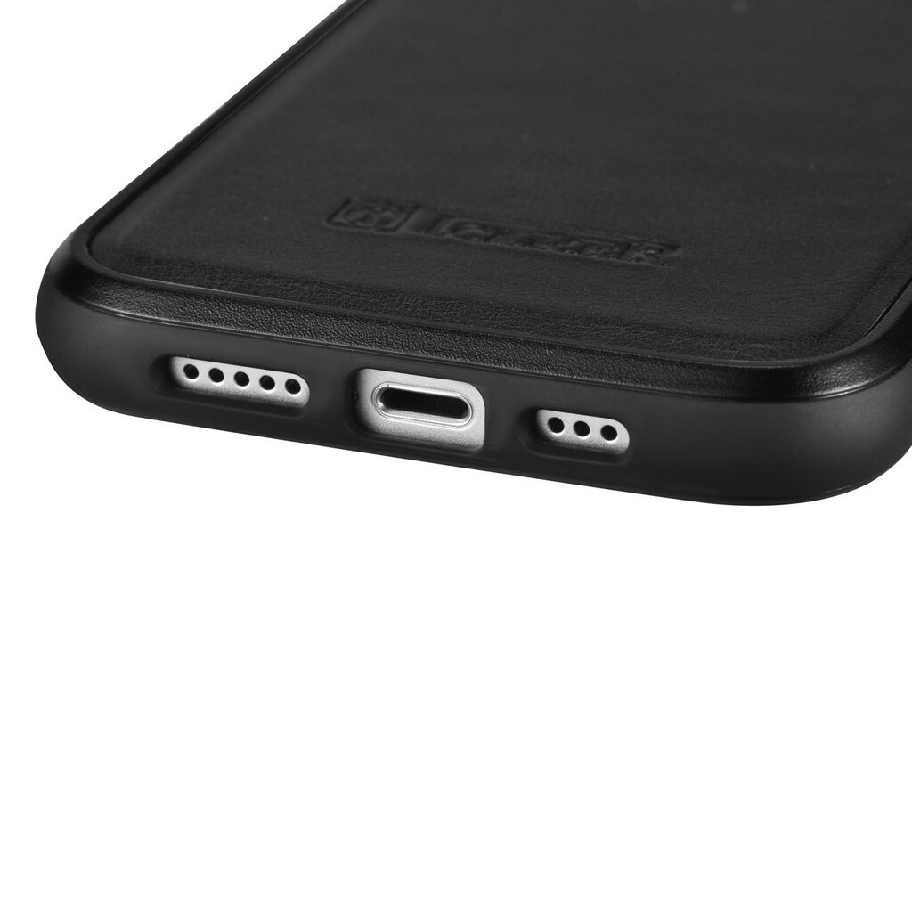 iCarer Leather iPhone 14 Pro Max (MagSafe Compatible) black (WMI14220720-BK) hind ja info | Telefoni kaaned, ümbrised | kaup24.ee