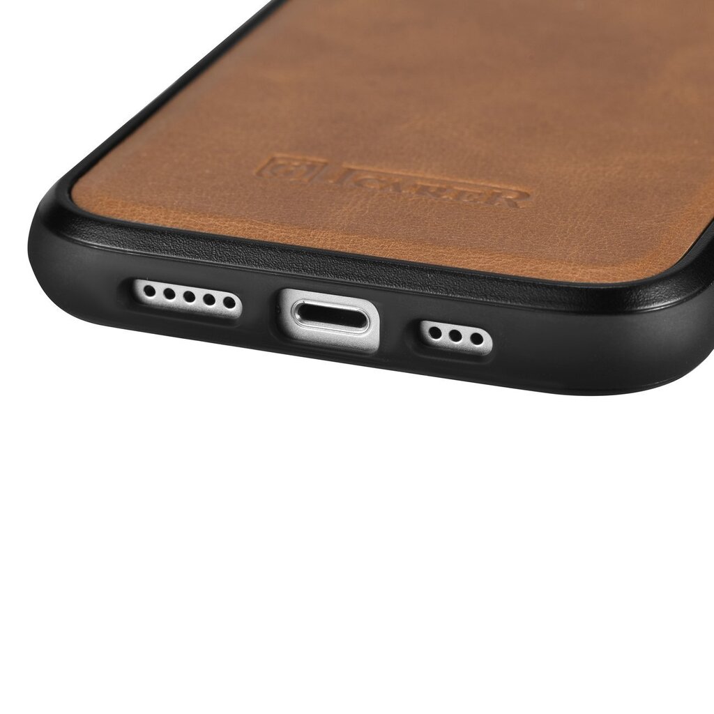 iCarer Leather iPhone 14 Plus (MagSafe compatible) brown (WMI14220719-TN) цена и информация | Telefoni kaaned, ümbrised | kaup24.ee