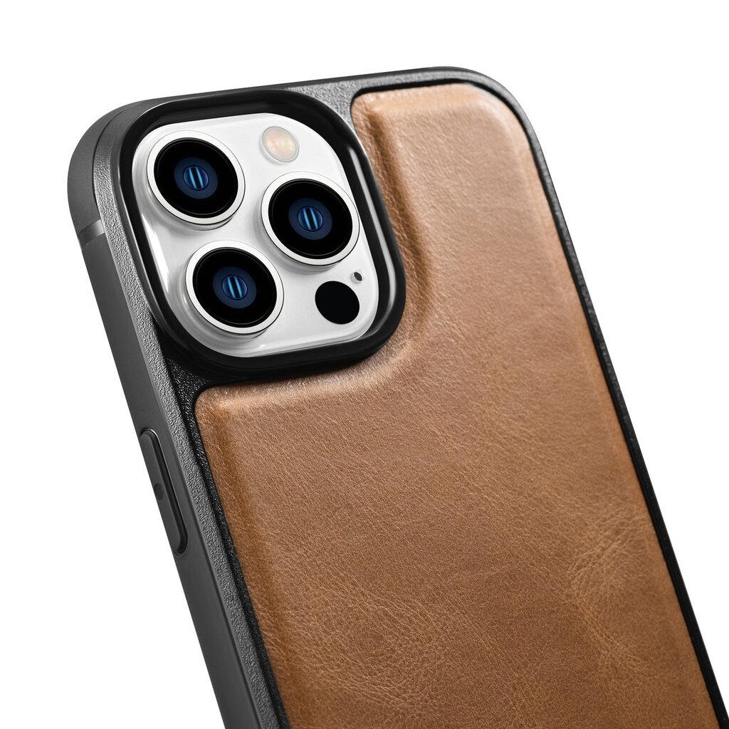 iCarer Leather iPhone 14 Pro (MagSafe compatible) brown (WMI14220718-TN) цена и информация | Telefoni kaaned, ümbrised | kaup24.ee