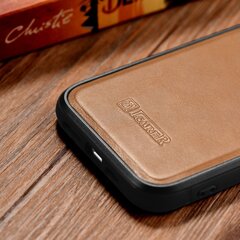 Кожаный чехол iCarer для iPhone 14 Pro (совместим с MagSafe), коричневый (WMI14220718-TN) цена и информация | Чехлы для телефонов | kaup24.ee