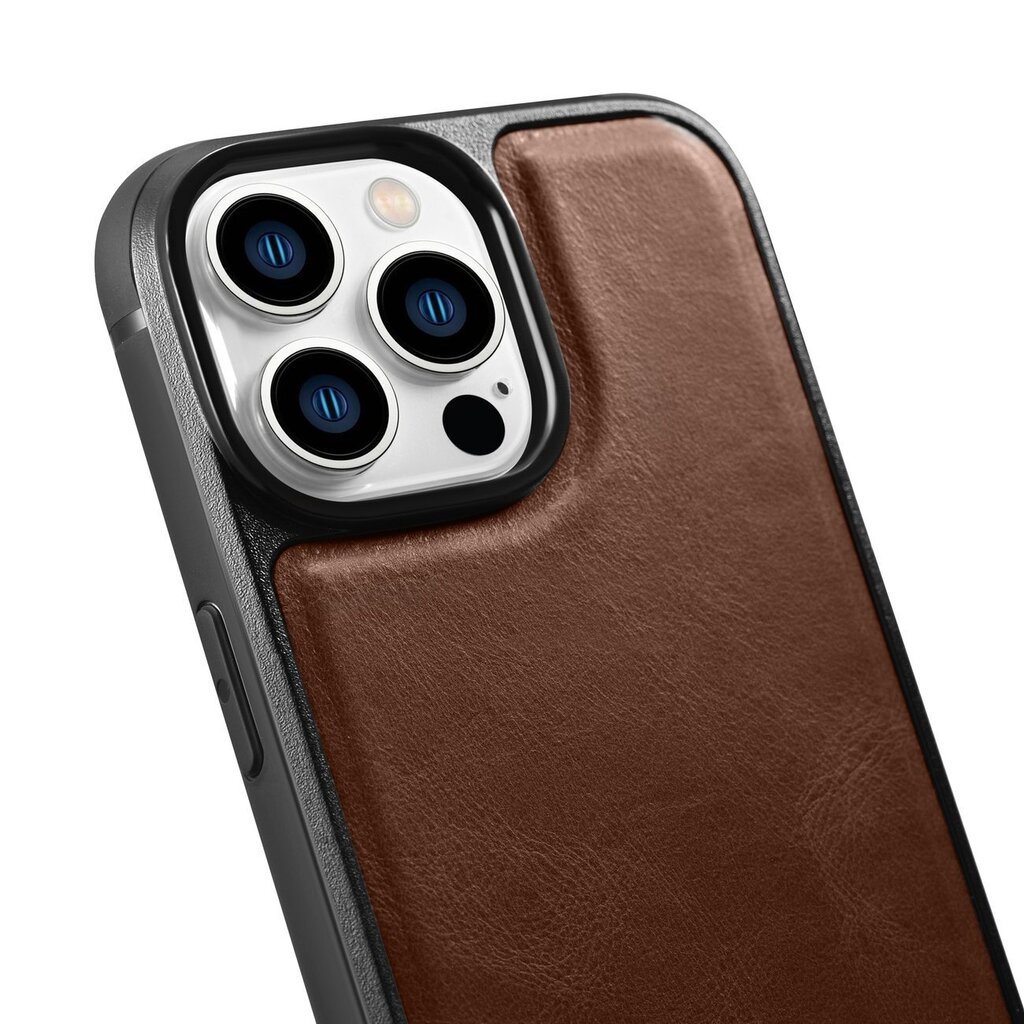 iCarer Leather iPhone 14 Pro (MagSafe compatible) brown (WMI14220718-BN) цена и информация | Telefoni kaaned, ümbrised | kaup24.ee