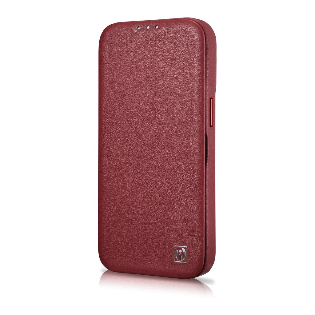 iCarer Leather iPhone 14 Pro Max Flip Magnetic MagSafe Red (WMI14220716-RD) hind ja info | Telefoni kaaned, ümbrised | kaup24.ee