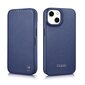 iCarer Leather iPhone 14 Plus Flip Magnetic MagSafe Blue (WMI14220715-BU) цена и информация | Telefoni kaaned, ümbrised | kaup24.ee