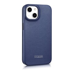 Кожаный чехол iCarer для iPhone 14 Plus Flip с магнитным MagSafe, синий (WMI14220715-BU) цена и информация | Чехлы для телефонов | kaup24.ee