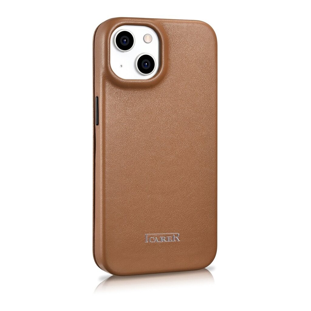 iCarer Leather iPhone 14 Plus Flip Magnetic MagSafe Brown (WMI14220715-BN) hind ja info | Telefoni kaaned, ümbrised | kaup24.ee