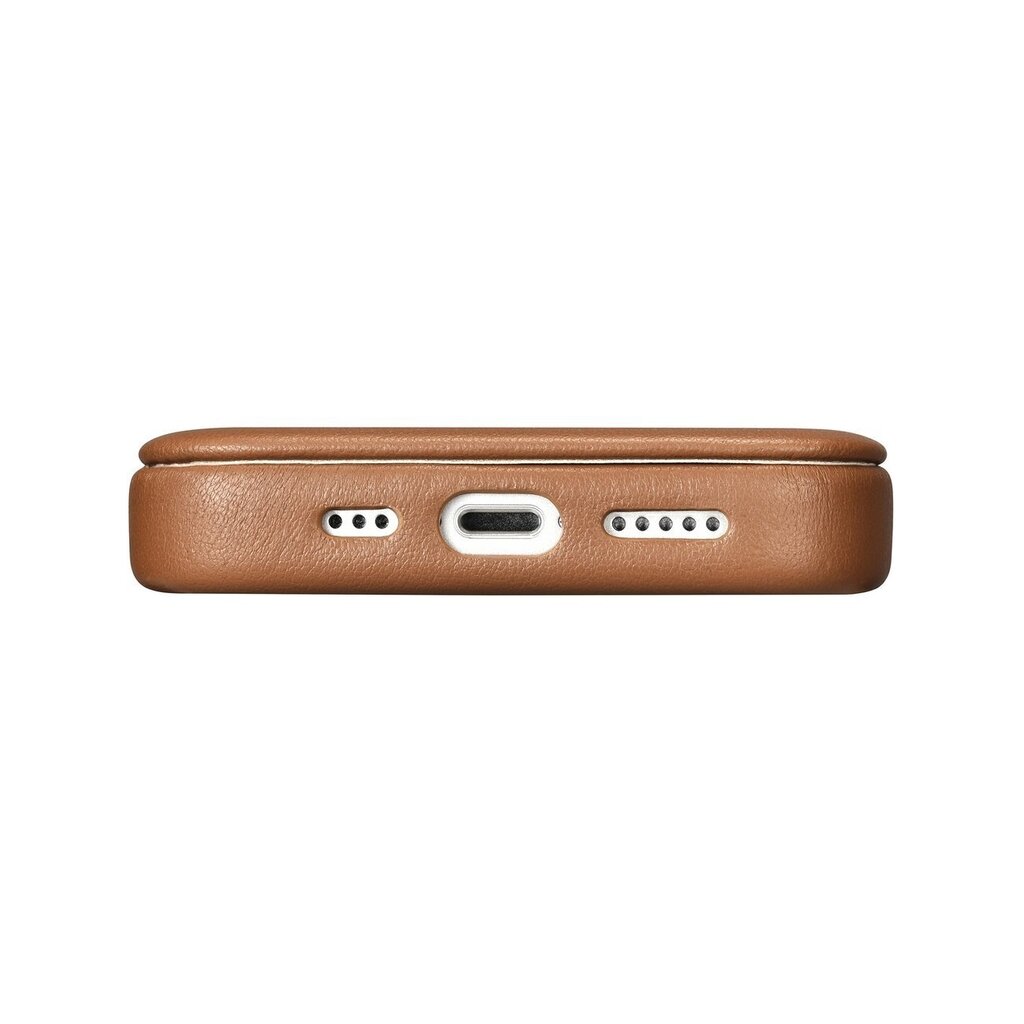 iCarer Leather iPhone 14 Plus Flip Magnetic MagSafe Brown (WMI14220715-BN) цена и информация | Telefoni kaaned, ümbrised | kaup24.ee