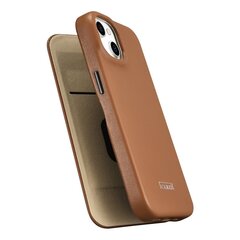 iCarer Leather iPhone 14 Plus Flip Magnetic MagSafe Brown (WMI14220715-BN) цена и информация | Чехлы для телефонов | kaup24.ee