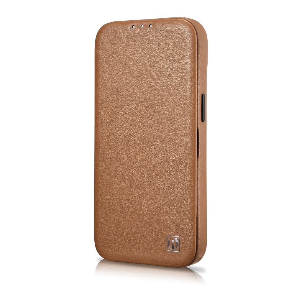 iCarer Leather iPhone 14 Plus Flip Magnetic MagSafe Brown (WMI14220715-BN) цена и информация | Telefoni kaaned, ümbrised | kaup24.ee