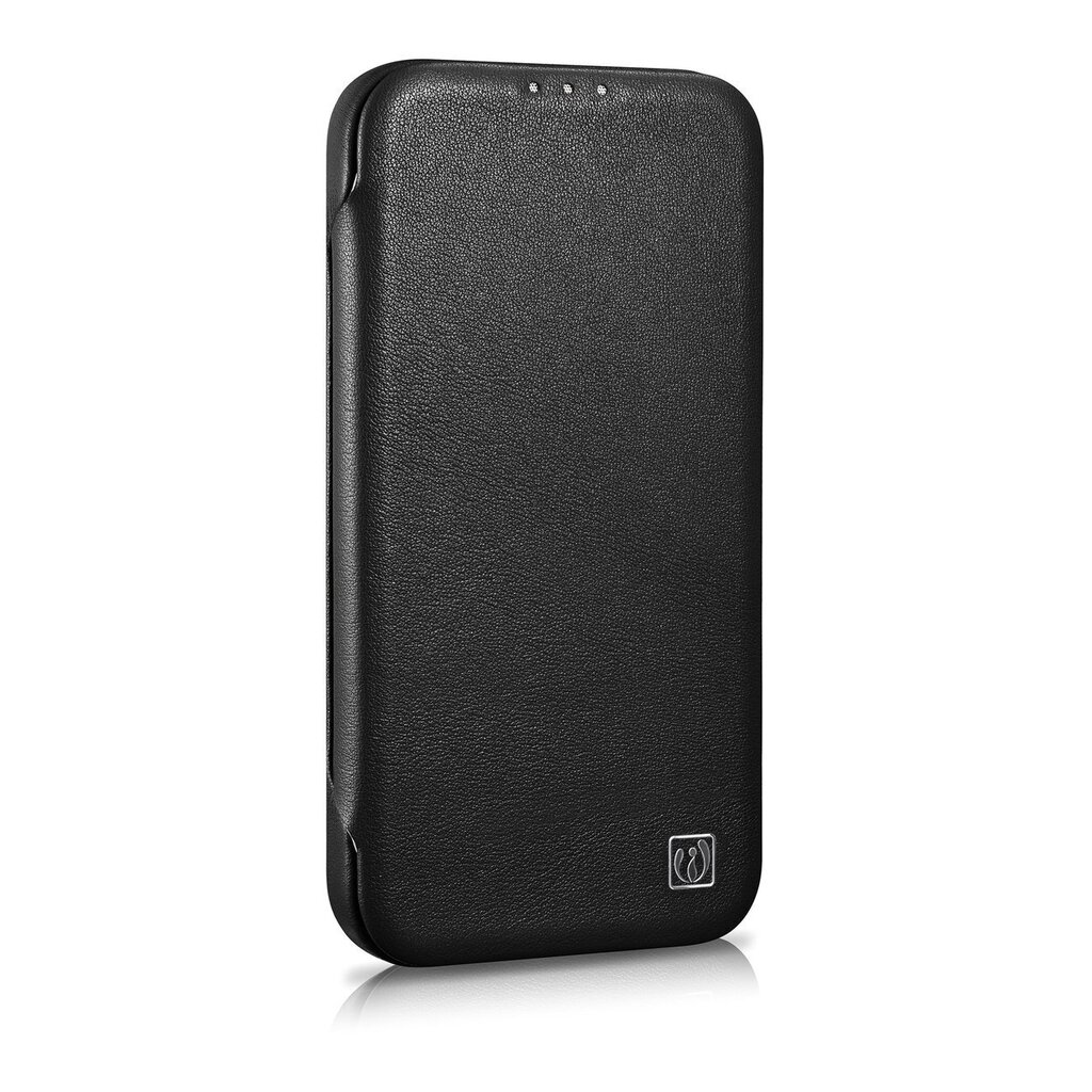 iCarer Leather iPhone 14 Pro Flip Magnetic MagSafe Black (WMI14220714-BK) hind ja info | Telefoni kaaned, ümbrised | kaup24.ee