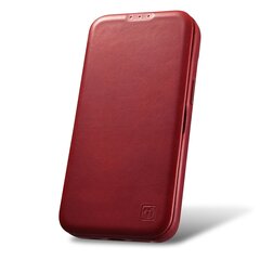 iCarer Leather iPhone 14 Pro Max Flip Magnetic MagSafe Red (AKI14220708-RD) цена и информация | Чехлы для телефонов | kaup24.ee