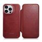 iCarer Leather iPhone 14 Pro Max Flip Magnetic MagSafe Red (AKI14220708-RD) цена и информация | Telefoni kaaned, ümbrised | kaup24.ee