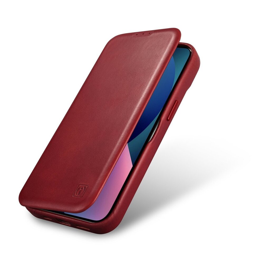 iCarer Leather iPhone 14 Pro Max Flip Magnetic MagSafe Red (AKI14220708-RD) цена и информация | Telefoni kaaned, ümbrised | kaup24.ee