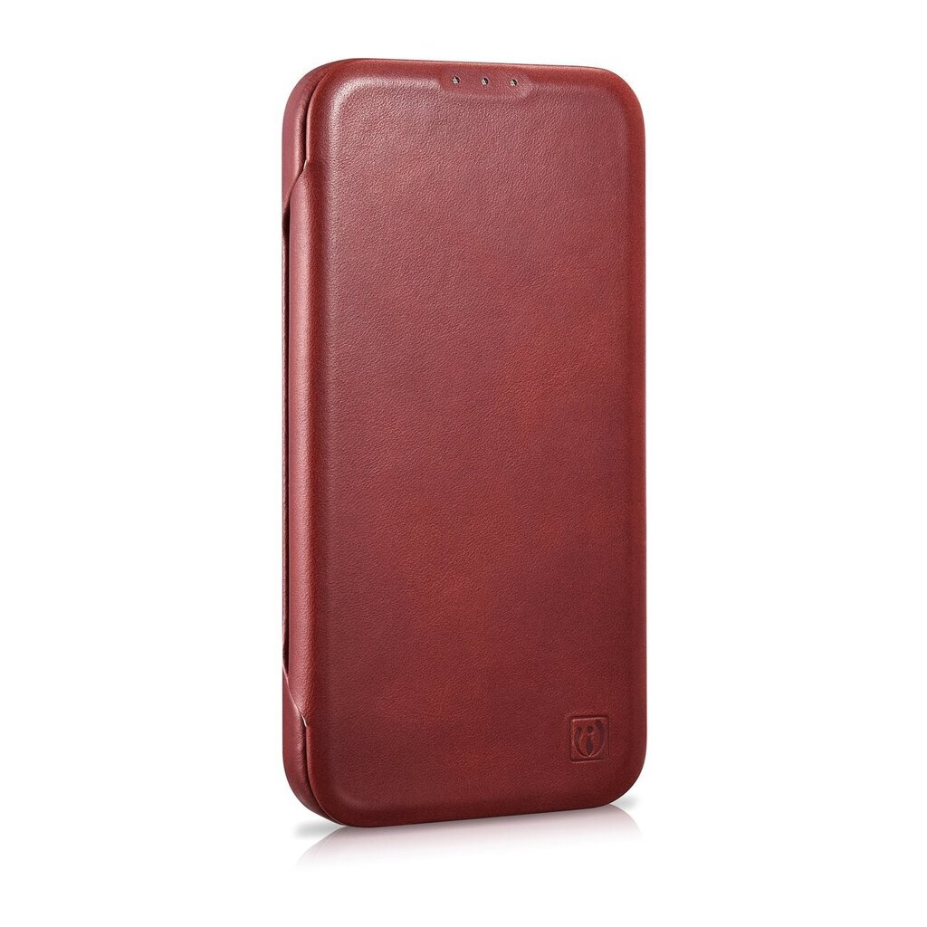 iCarer Leather iPhone 14 Pro Max Flip Magnetic MagSafe Red (AKI14220708-RD) цена и информация | Telefoni kaaned, ümbrised | kaup24.ee