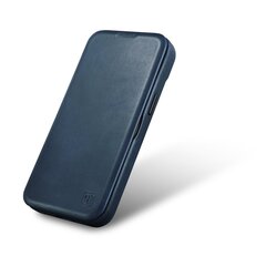 Кожаный чехол iCarer для iPhone 14 Plus Flip с магнитным MagSafe, синий (AKI14220707-BU) цена и информация | Чехлы для телефонов | kaup24.ee