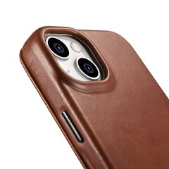 iCarer Leather iPhone 14 Plus magnetic flip MagSafe brown (AKI14220707-BN) hind ja info | Telefoni kaaned, ümbrised | kaup24.ee