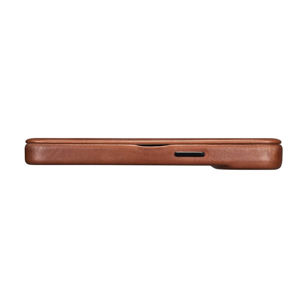 iCarer Leather iPhone 14 Plus magnetic flip MagSafe brown (AKI14220707-BN) цена и информация | Telefoni kaaned, ümbrised | kaup24.ee