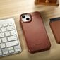 iCarer Leather iPhone 14 Plus magnetic flip MagSafe brown (AKI14220707-BN) hind ja info | Telefoni kaaned, ümbrised | kaup24.ee