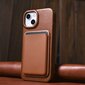 iCarer Leather iPhone 14 Plus magnetic flip MagSafe brown (AKI14220707-BN) hind ja info | Telefoni kaaned, ümbrised | kaup24.ee