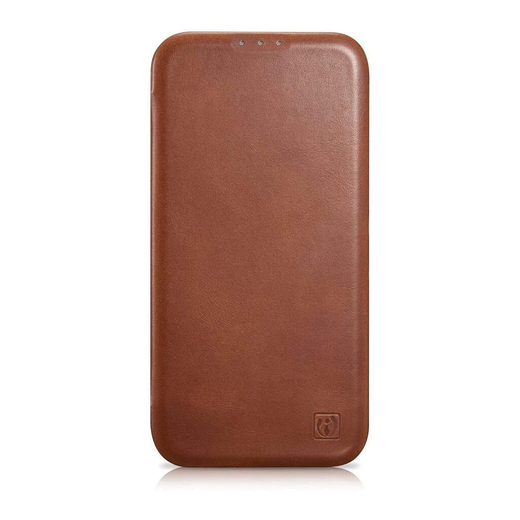 iCarer Leather iPhone 14 Plus magnetic flip MagSafe brown (AKI14220707-BN) цена и информация | Telefoni kaaned, ümbrised | kaup24.ee