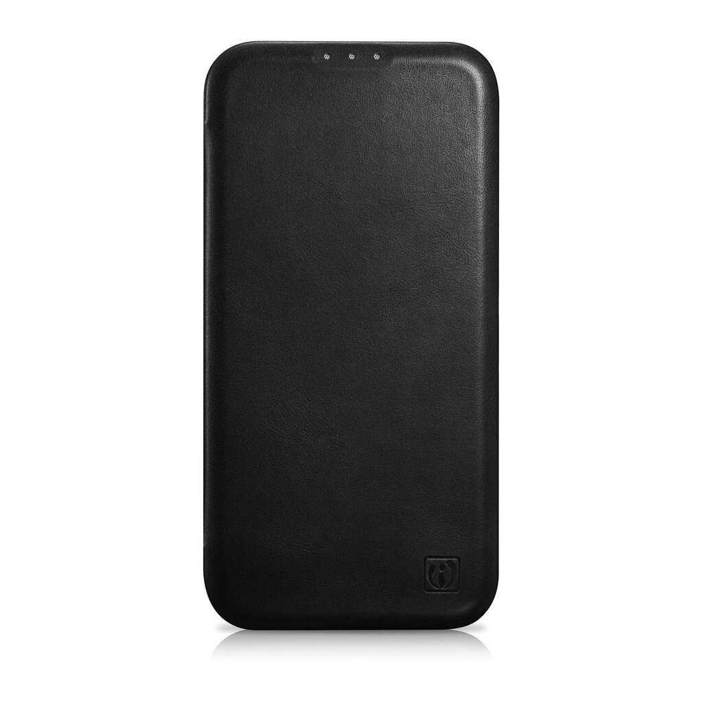 iCarer Leather iPhone 14 Pro Flip Magnetic MagSafe Black (AKI14220706-BK) цена и информация | Telefoni kaaned, ümbrised | kaup24.ee