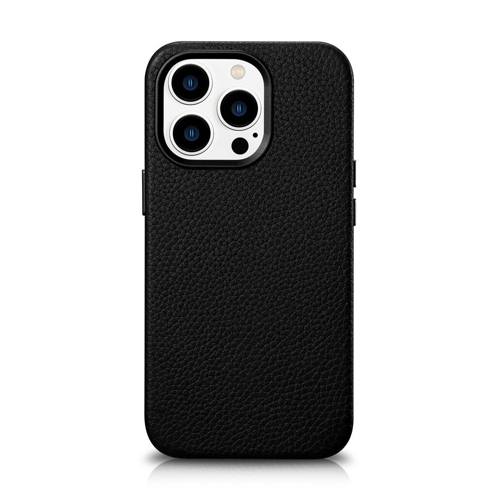 iCarer Litchi Leather iPhone 14 Pro Max Magnetic with MagSafe Black (WMI14220712-BK) цена и информация | Telefoni kaaned, ümbrised | kaup24.ee