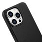 iCarer Litchi Leather iPhone 14 Pro Max Magnetic with MagSafe Black (WMI14220712-BK) цена и информация | Telefoni kaaned, ümbrised | kaup24.ee