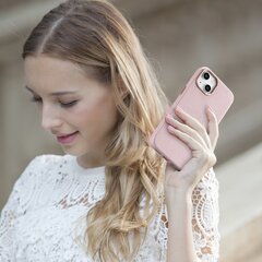 iCarer Litchi Leather iPhone 14 Plus Magnetic MagSafe pink (WMI14220711-PK) цена и информация | Чехлы для телефонов | kaup24.ee