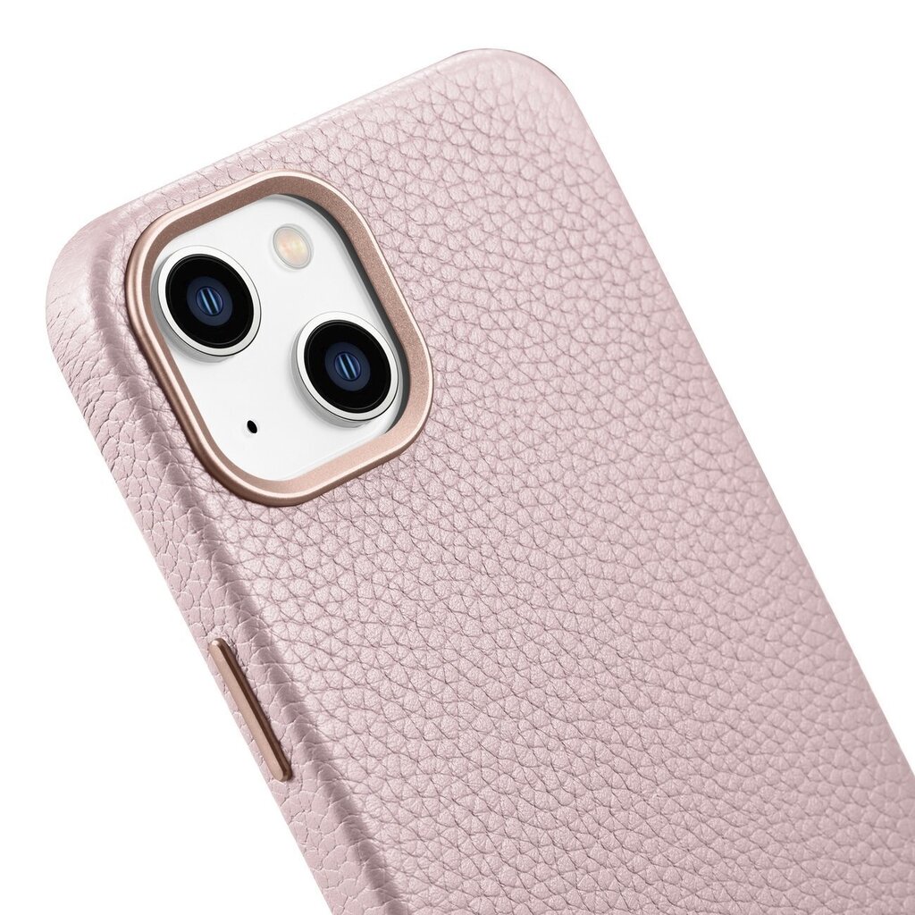 iCarer Litchi Leather iPhone 14 Plus Magnetic MagSafe pink (WMI14220711-PK) цена и информация | Telefoni kaaned, ümbrised | kaup24.ee