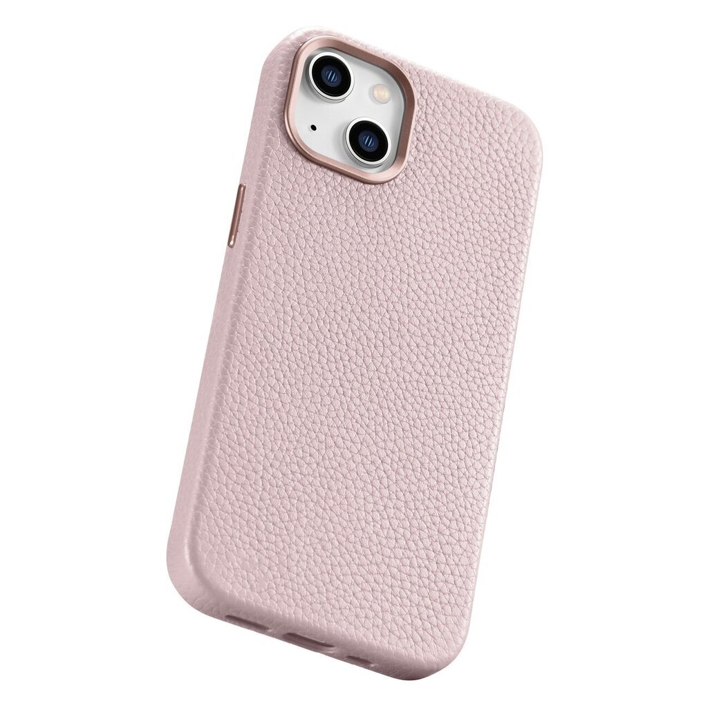 iCarer Litchi Leather iPhone 14 Plus Magnetic MagSafe pink (WMI14220711-PK) цена и информация | Telefoni kaaned, ümbrised | kaup24.ee