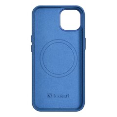 Кейс iCarer Litchi Leather для iPhone14 Plus Magnetic MagSafe светло-голубой (WMI14220711-LB) цена и информация | Чехлы для телефонов | kaup24.ee