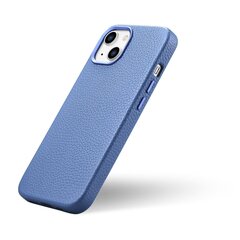 iCarer Litchi Leather iPhone 14 Plus Magnetic MagSafe Light Blue (WMI14220711-LB) цена и информация | Чехлы для телефонов | kaup24.ee