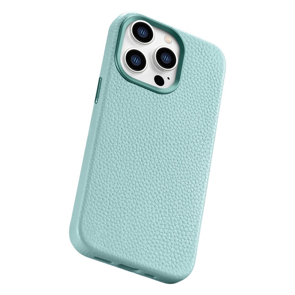 iCarer Litchi Leather iPhone 14 Pro Magnetic MagSafe Green (WMI14220710-GN) hind ja info | Telefoni kaaned, ümbrised | kaup24.ee