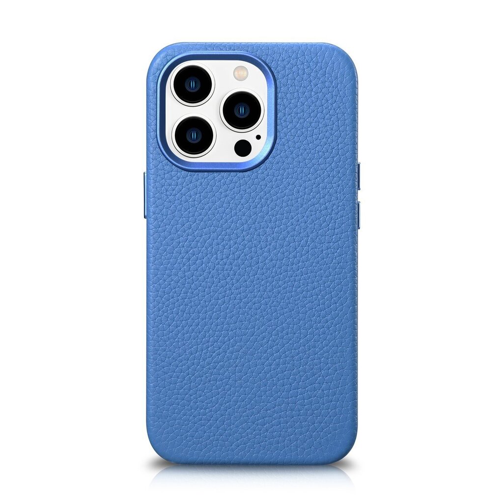 iCarer Litchi Leather iPhone 14 Pro Magnetic MagSafe Light Blue (WMI14220710-LB) цена и информация | Telefoni kaaned, ümbrised | kaup24.ee