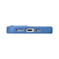 Чехол кожаный iCarer Litchi для iPhone14 Pro Magnetic MagSafe Light Blue (WMI14220710-LB) цена и информация | Чехлы для телефонов | kaup24.ee