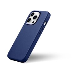 Кожаный чехол iCarer для iPhone 14 Pro, синий (WMI14220706-BU) (совместим с MagSafe) цена и информация | Чехлы для телефонов | kaup24.ee