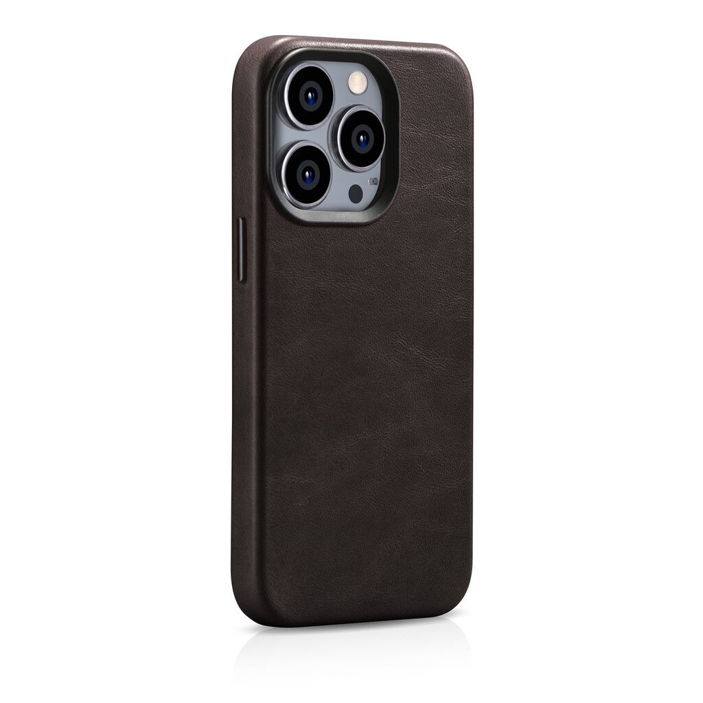 iCarer Leather Leather iPhone 14 Pro Max Magnetic with MagSafe brown (WMI14220704-BN) цена и информация | Telefoni kaaned, ümbrised | kaup24.ee