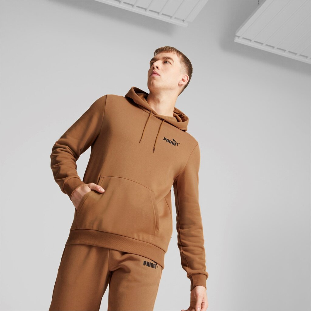 Meeste džemper Puma Ess Small Logo Hoodie Brown 586691 96 цена и информация | Meeste spordiriided | kaup24.ee