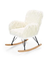 Кресло-качалка Halmar Austin, белого цвета цена и информация | Кресла в гостиную | kaup24.ee