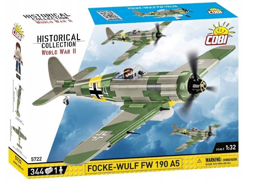 Ehituskomplekt Cobi Lennuk Focke-Wulf FW 190 цена и информация | Klotsid ja konstruktorid | kaup24.ee